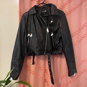 Faux leather jacket never been worn with tags